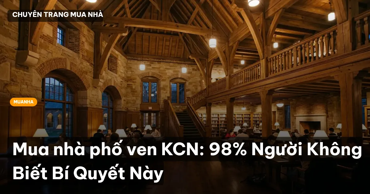 Mua nhà phố ven KCN: 98% Người Không Biết Bí Quyết Này