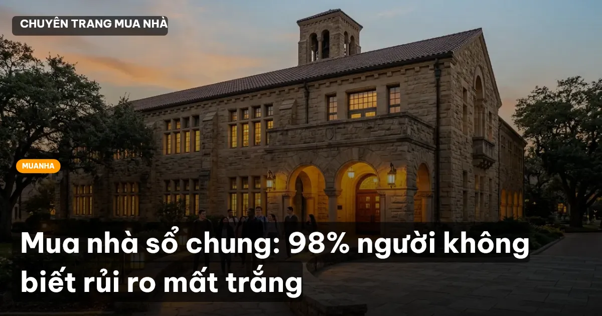 mua nhà sổ chung