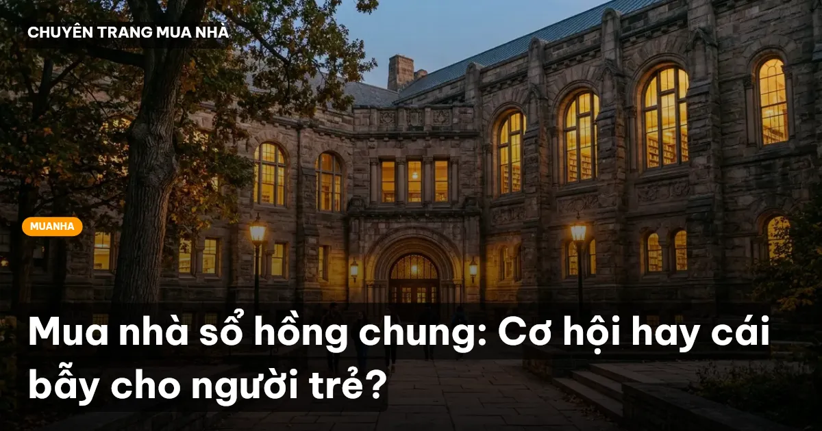 Mua nhà sổ hồng chung: Cơ hội hay cái bẫy cho người trẻ?