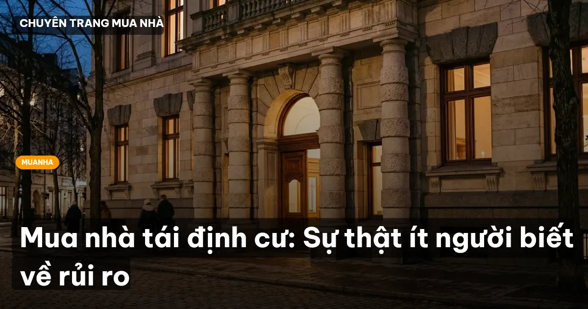 Mua nhà tái định cư: Sự thật ít người biết về rủi ro