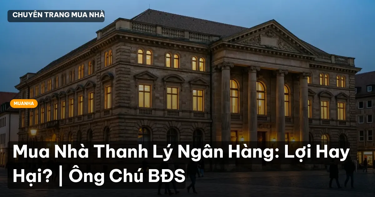 Mua Nhà Thanh Lý Ngân Hàng: Lợi Hay Hại? | Ông Chú BĐS