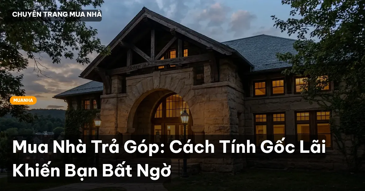mua nhà trả góp