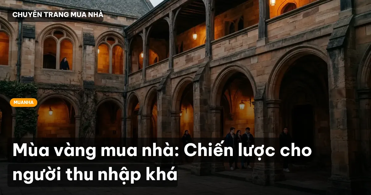 Mùa vàng mua nhà: Chiến lược cho người thu nhập khá