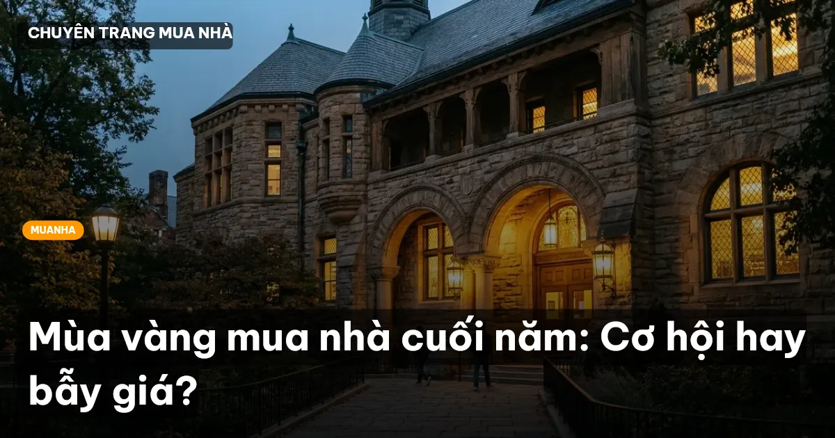 mua nhà cuối năm
