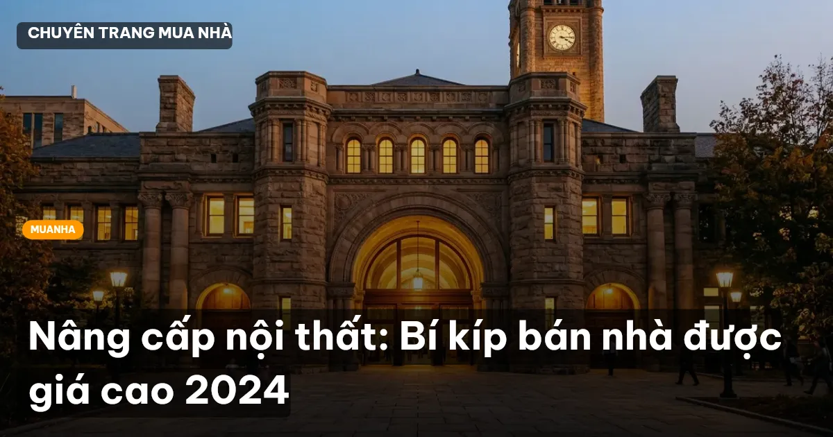 Nâng cấp nội thất: Bí kíp bán nhà được giá cao 2024