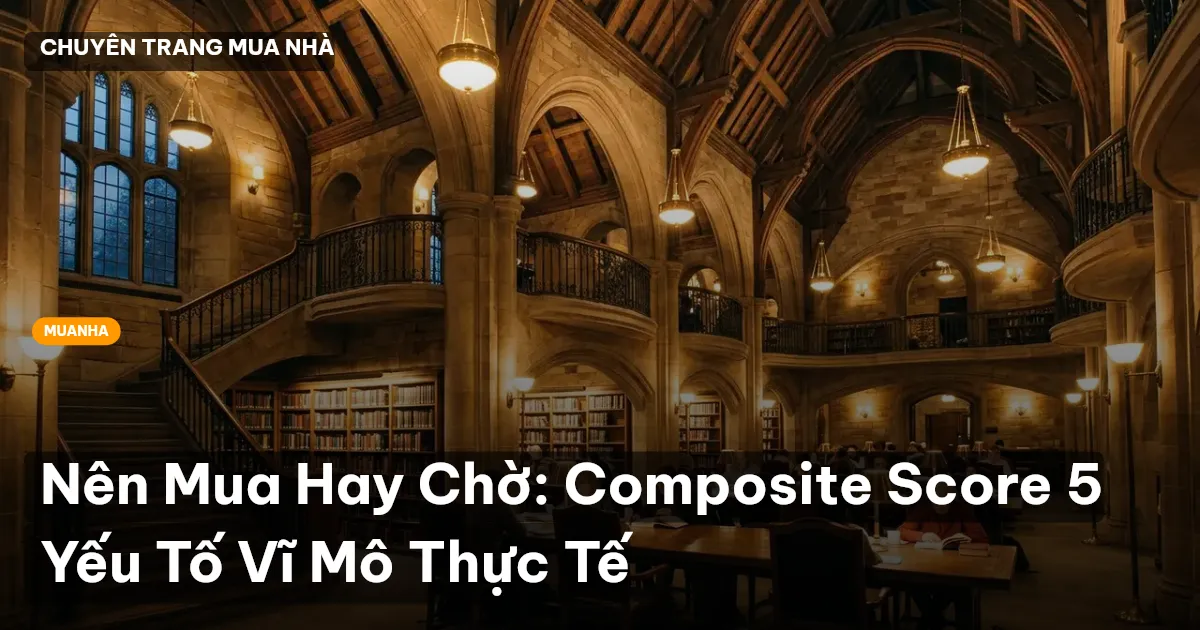 Nên Mua Hay Chờ: Composite Score 5 Yếu Tố Vĩ Mô Thực Tế