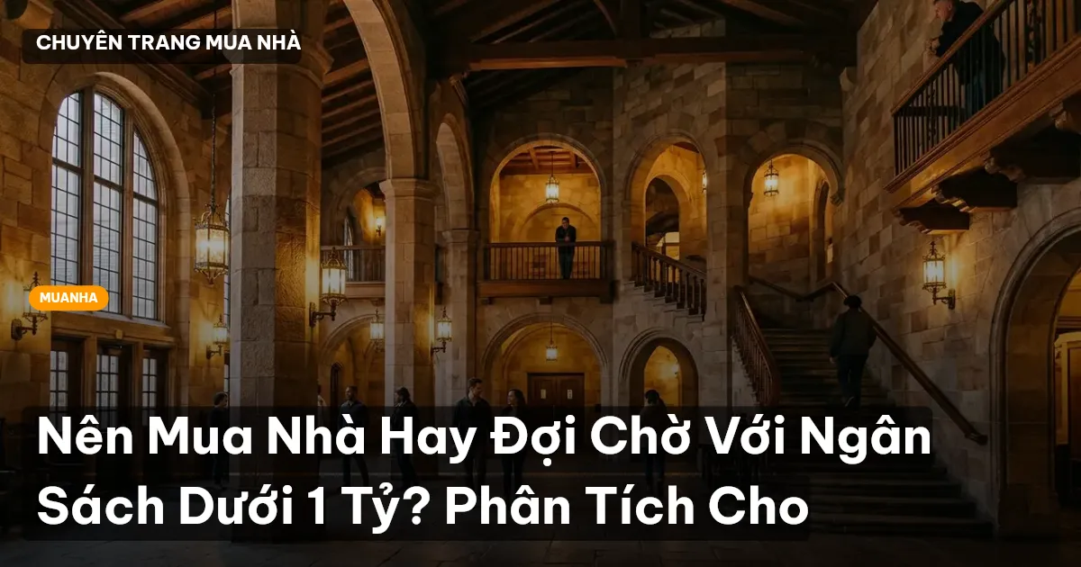 Nên Mua Nhà Hay Đợi Chờ Với Ngân Sách Dưới 1 Tỷ? Phân Tích Cho