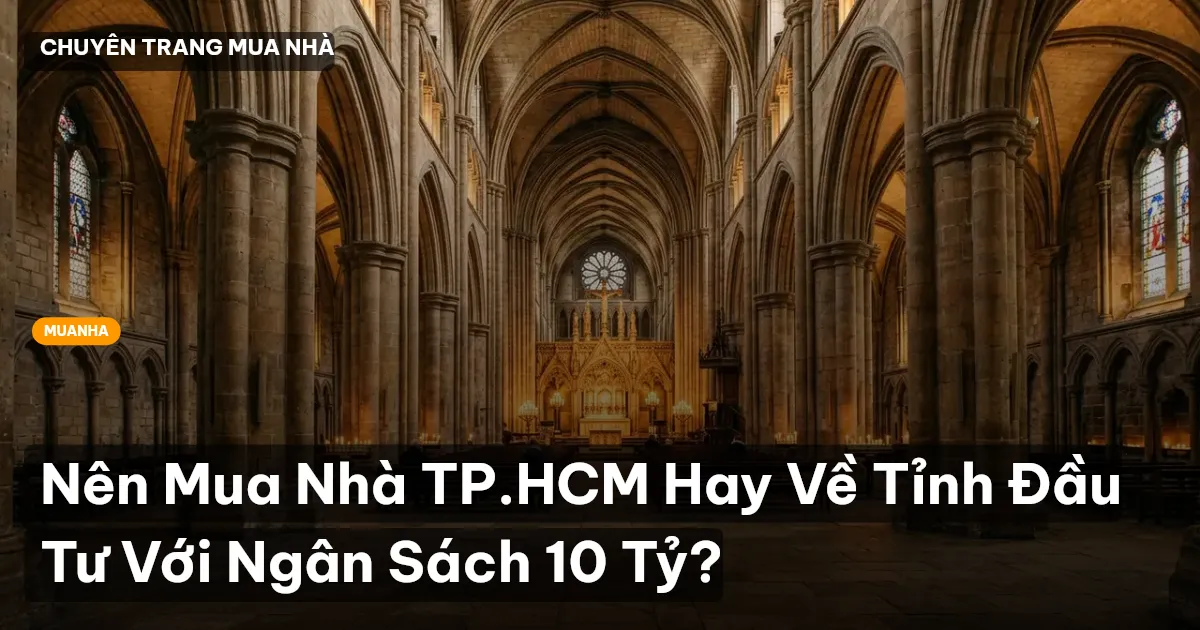 Nên Mua Nhà TP.HCM Hay Về Tỉnh Đầu Tư Với Ngân Sách 10 Tỷ?