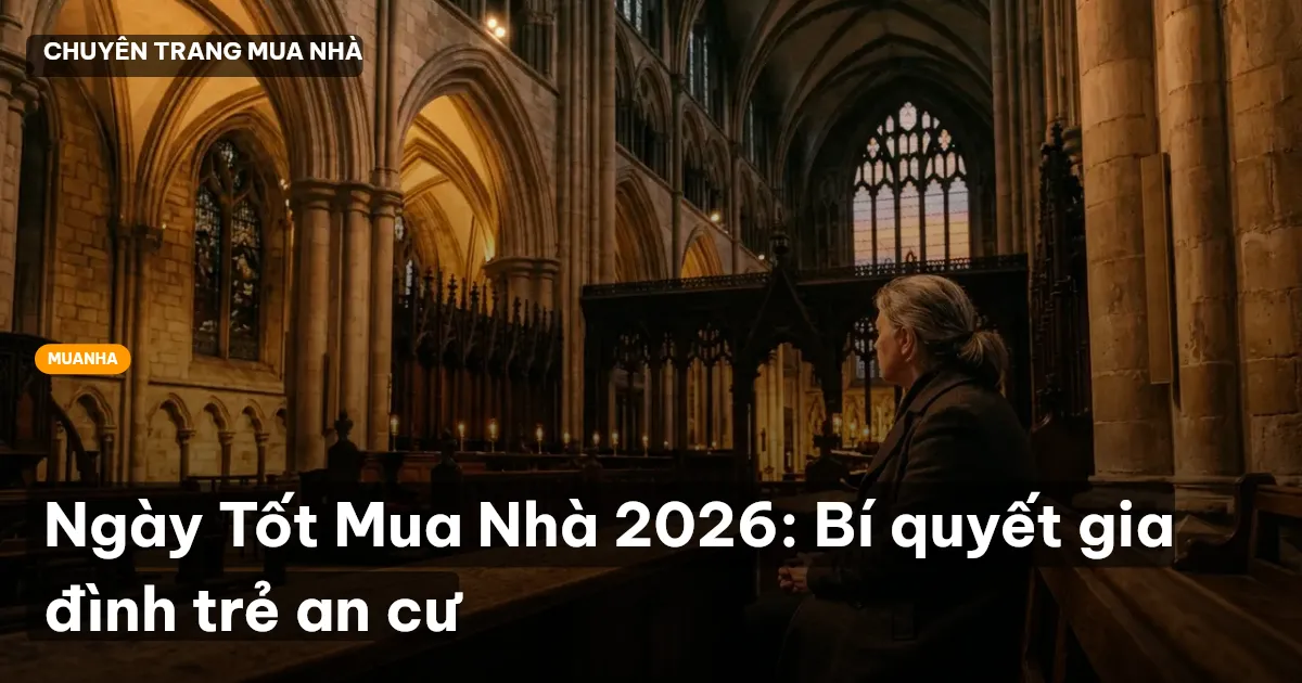 Ngày Tốt Mua Nhà 2026: Bí quyết gia đình trẻ an cư