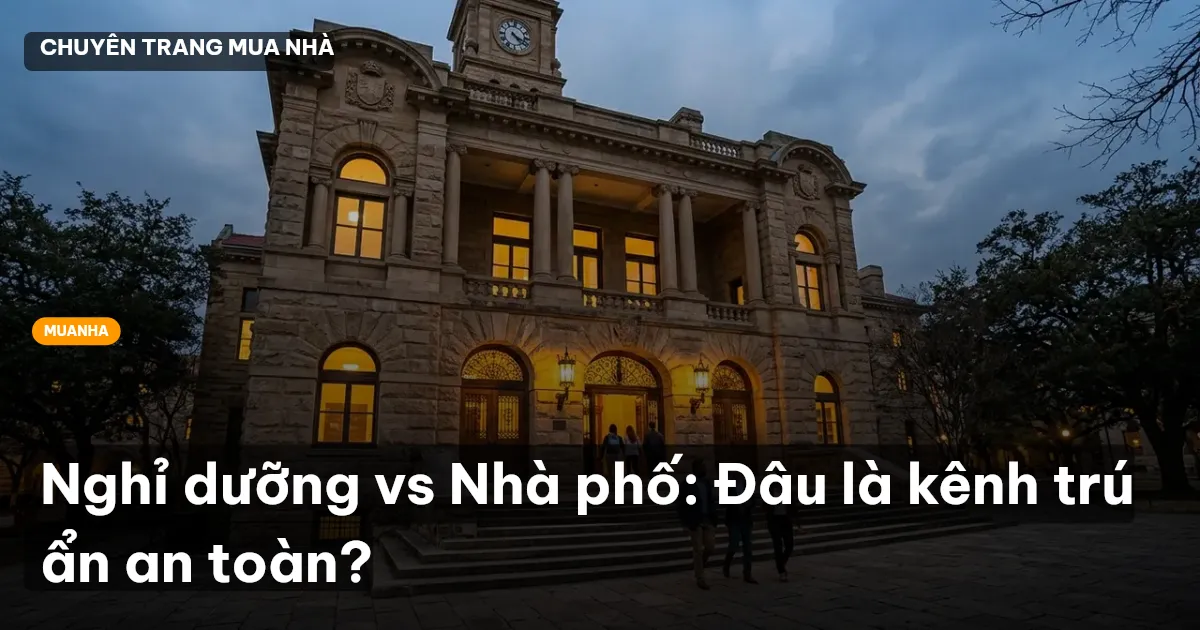Nghỉ dưỡng vs Nhà phố: Đâu là kênh trú ẩn an toàn?
