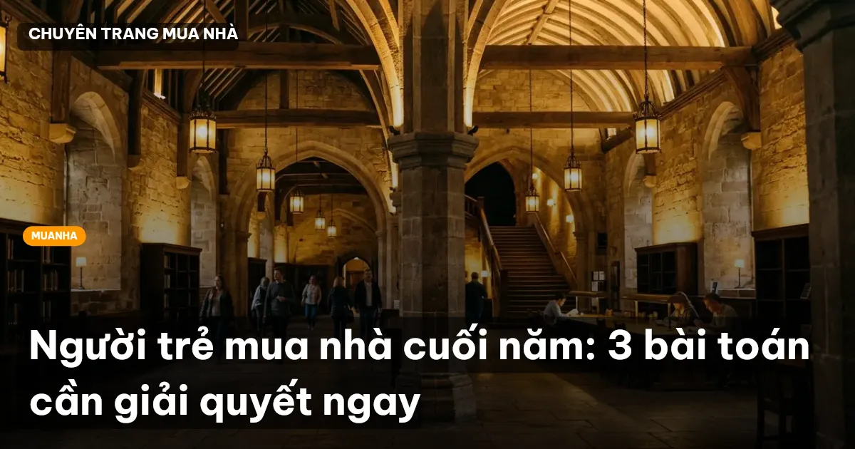 Người trẻ mua nhà cuối năm: 3 bài toán cần giải quyết ngay