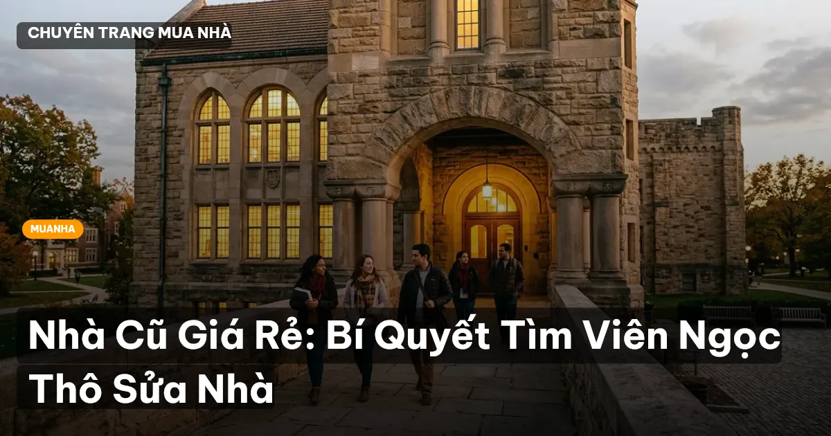 Nhà Cũ Giá Rẻ: Bí Quyết Tìm Viên Ngọc Thô Sửa Nhà