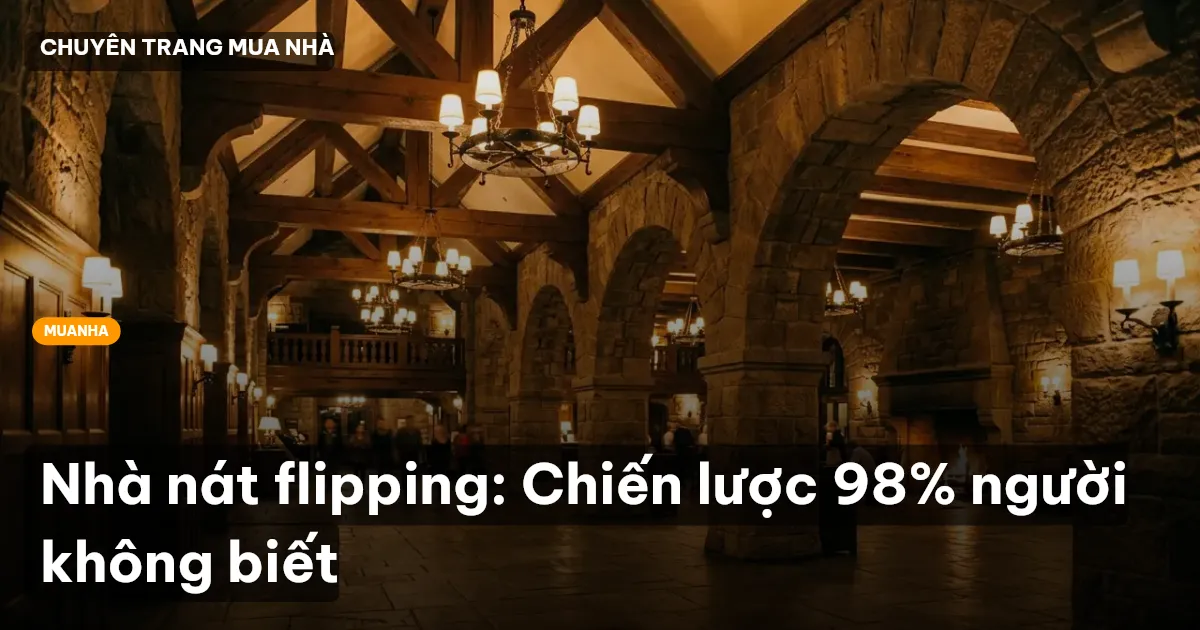 Nhà nát flipping: Chiến lược 98% người không biết