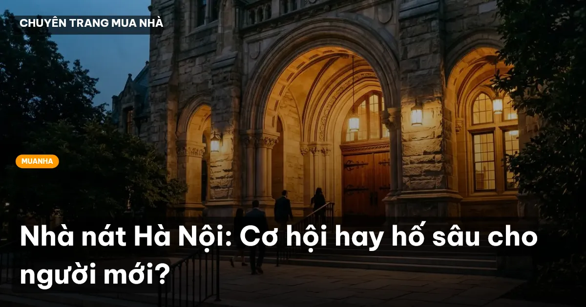 Nhà nát Hà Nội: Cơ hội hay hố sâu cho người mới?