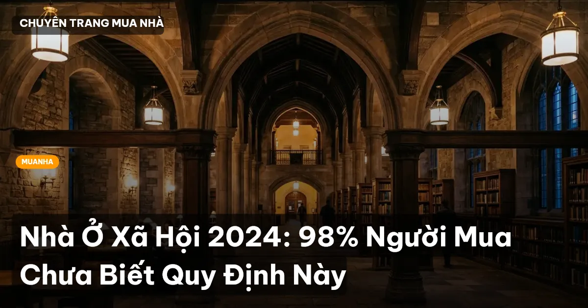 Nhà Ở Xã Hội 2024: 98% Người Mua Chưa Biết Quy Định Này