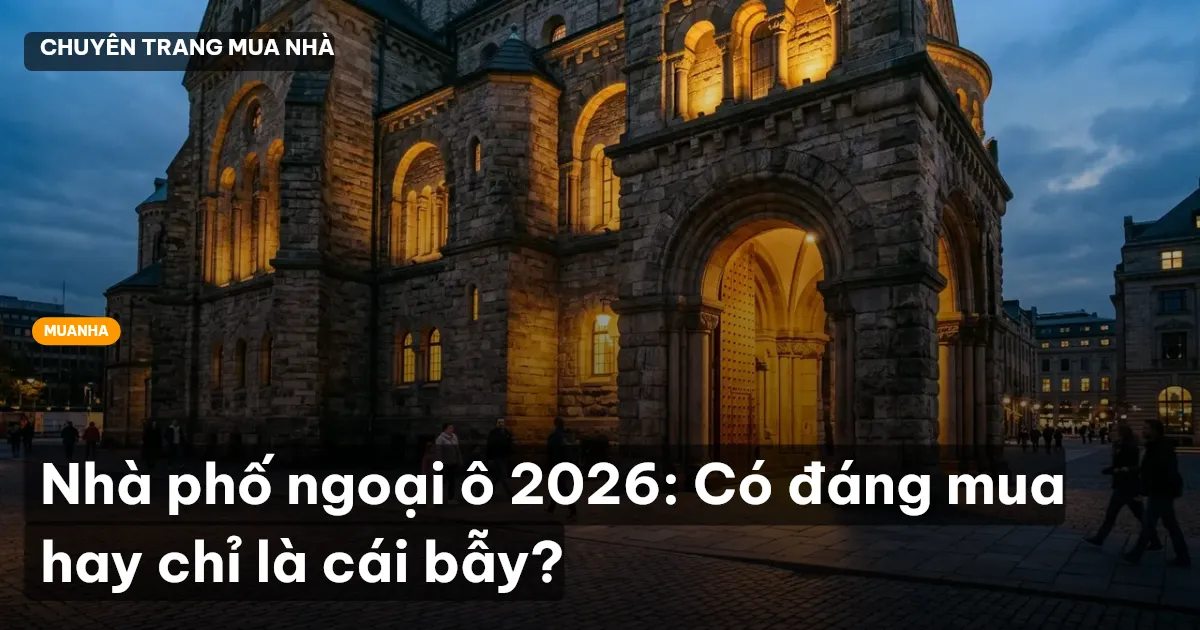 Nhà phố ngoại ô 2026: Có đáng mua hay chỉ là cái bẫy?