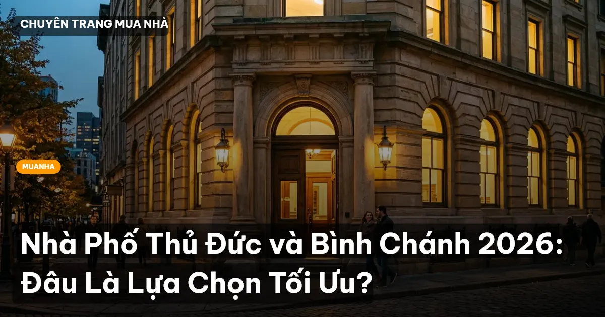 Nhà Phố Thủ Đức và Bình Chánh 2026: Đâu Là Lựa Chọn Tối Ưu?