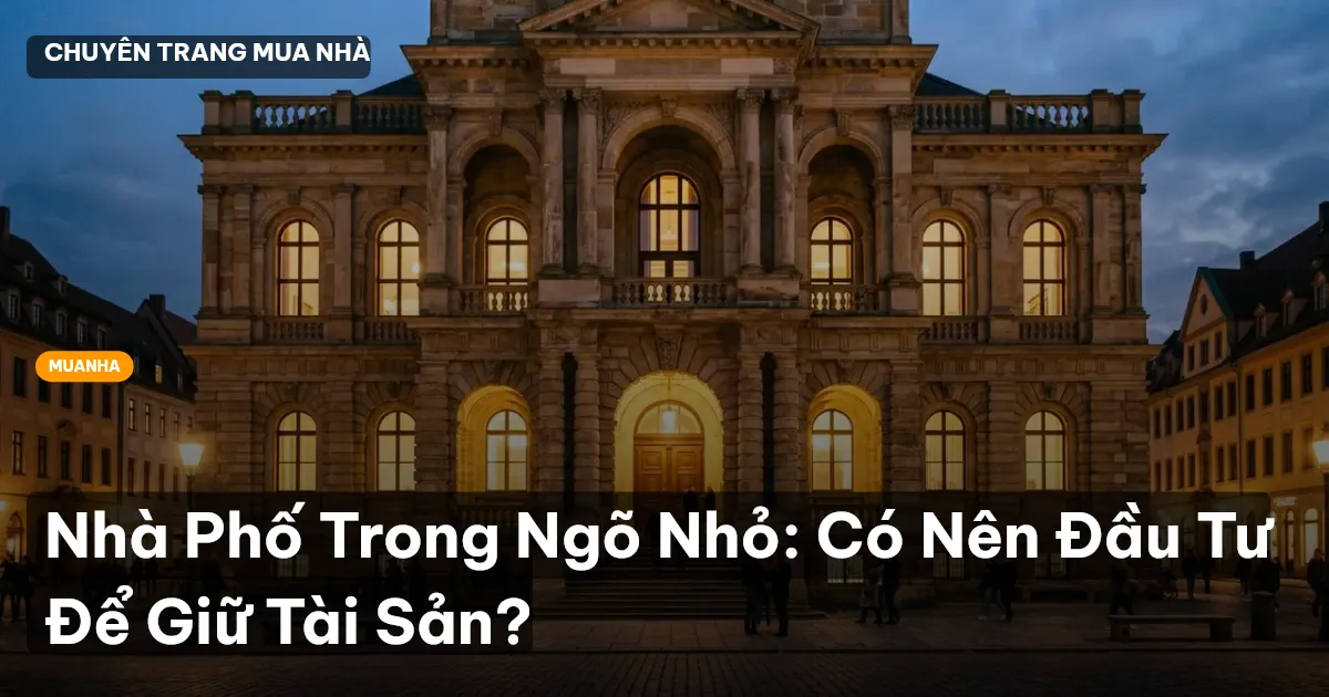 nhà phố ngõ nhỏ