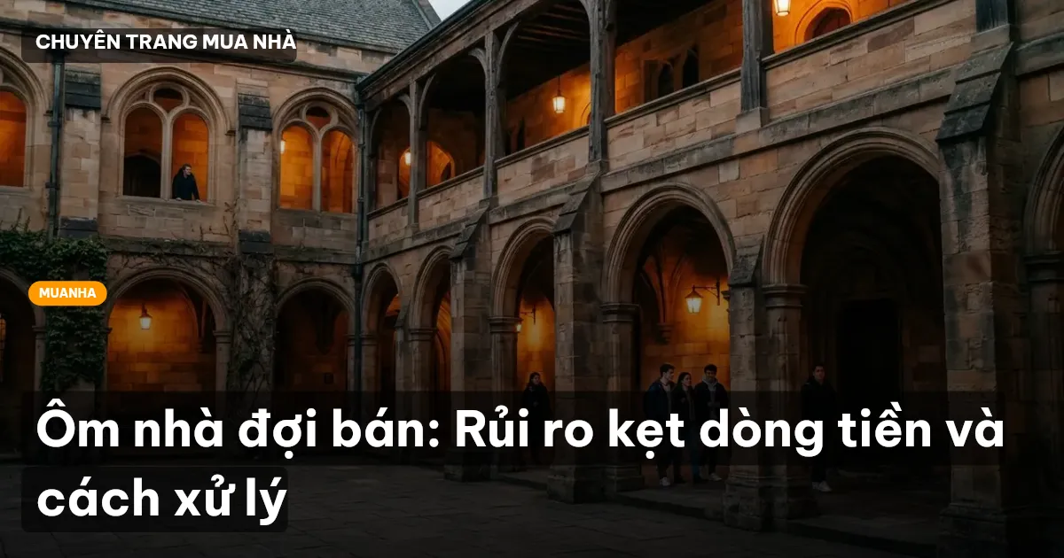 Ôm nhà đợi bán: Rủi ro kẹt dòng tiền và cách xử lý