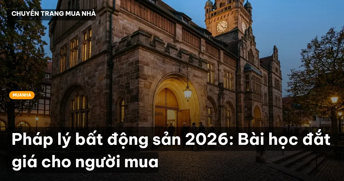 Pháp lý bất động sản 2026: Bài học đắt giá cho người mua