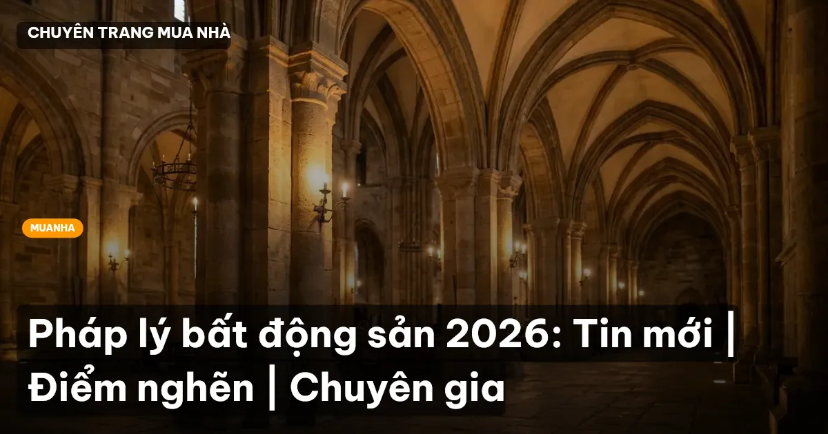 Pháp lý bất động sản 2026: Tin mới | Điểm nghẽn | Chuyên gia