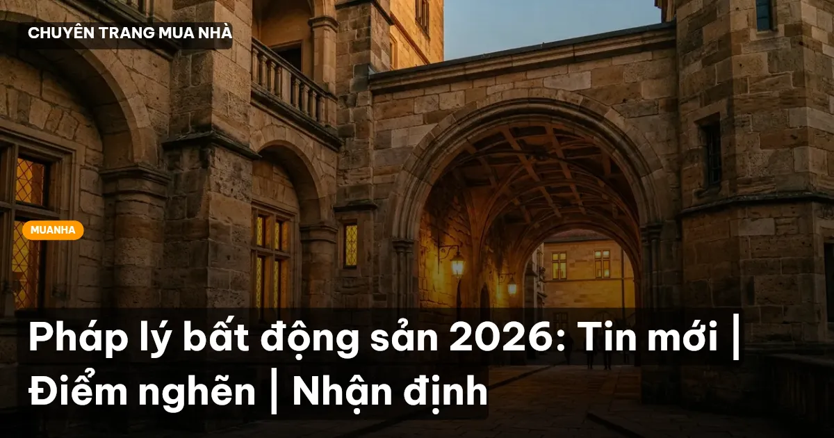Pháp lý bất động sản 2026: Tin mới | Điểm nghẽn | Nhận định