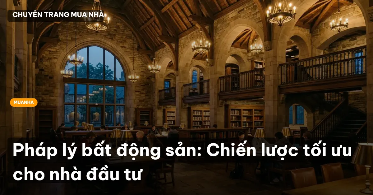 Pháp lý bất động sản: Chiến lược tối ưu cho nhà đầu tư