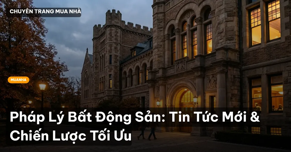Pháp Lý Bất Động Sản: Tin Tức Mới & Chiến Lược Tối Ưu