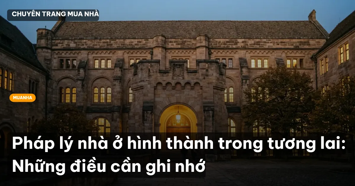 Pháp lý nhà ở hình thành trong tương lai: Những điều cần ghi nhớ