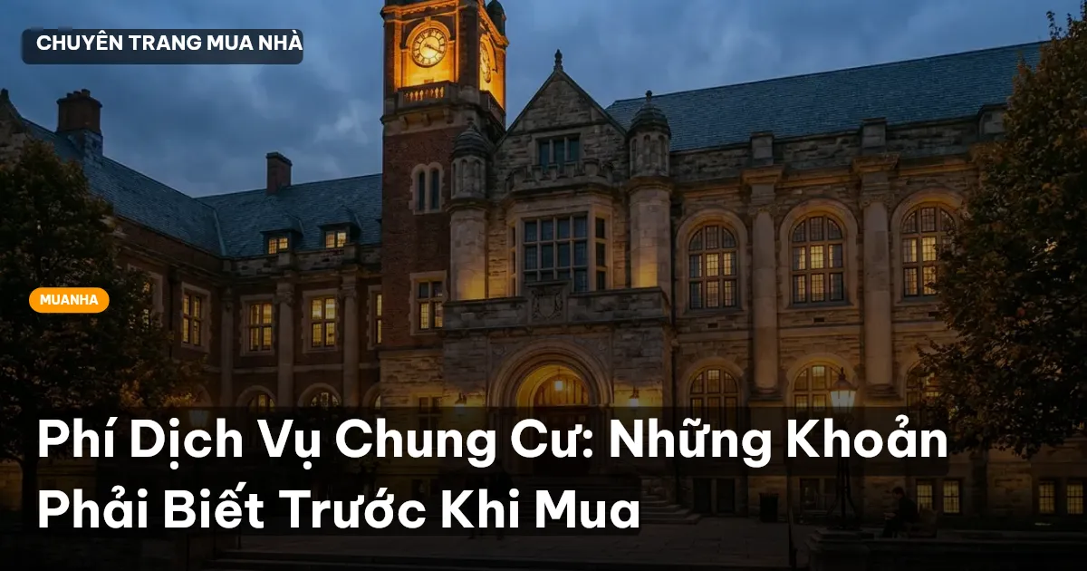 phí dịch vụ chung cư