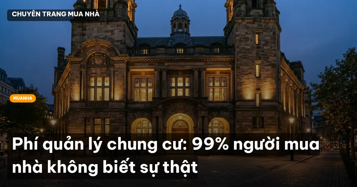 Phí quản lý chung cư: 99% người mua nhà không biết sự thật
