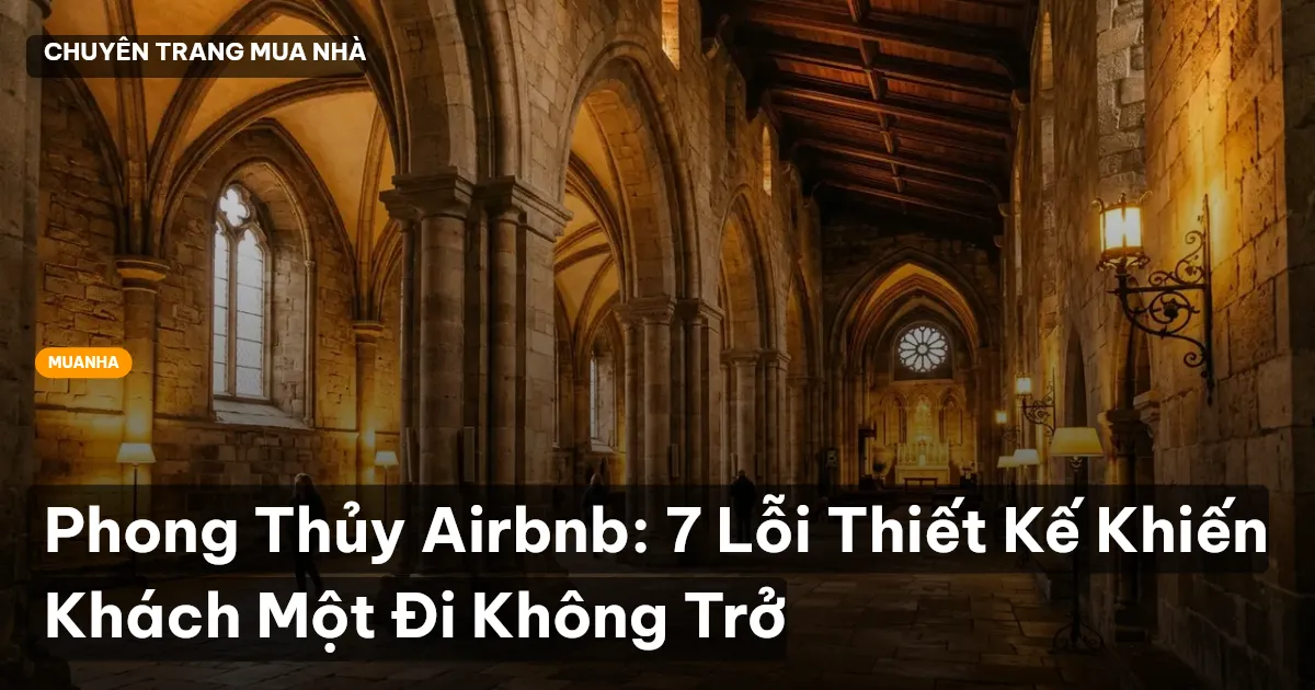 Phong Thủy Airbnb: 7 Lỗi Thiết Kế Khiến Khách Một Đi Không Trở