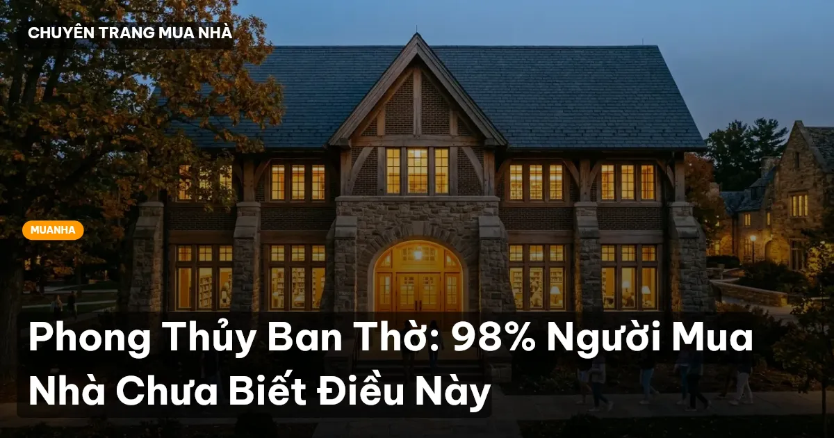phong thủy ban thờ