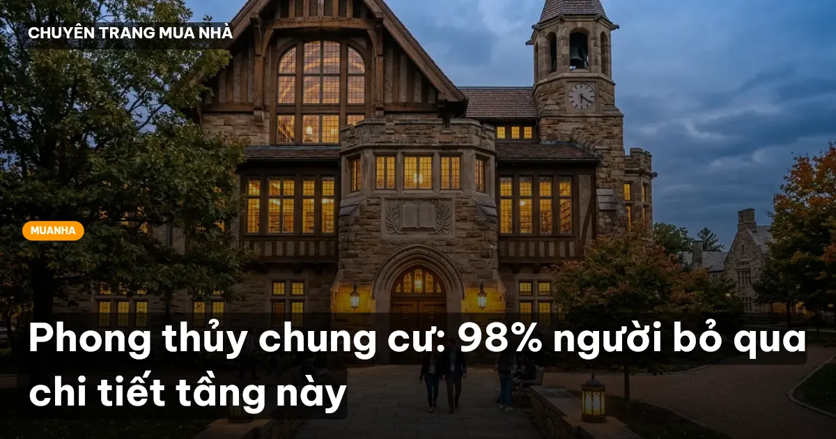 Phong thủy chung cư: 98% người bỏ qua chi tiết tầng này