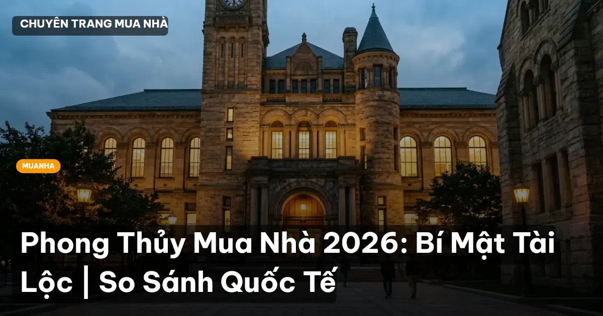 Phong Thủy Mua Nhà 2026: Bí Mật Tài Lộc | So Sánh Quốc Tế