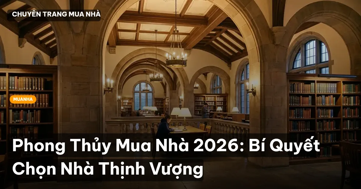 Phong Thủy Mua Nhà 2026: Bí Quyết Chọn Nhà Thịnh Vượng