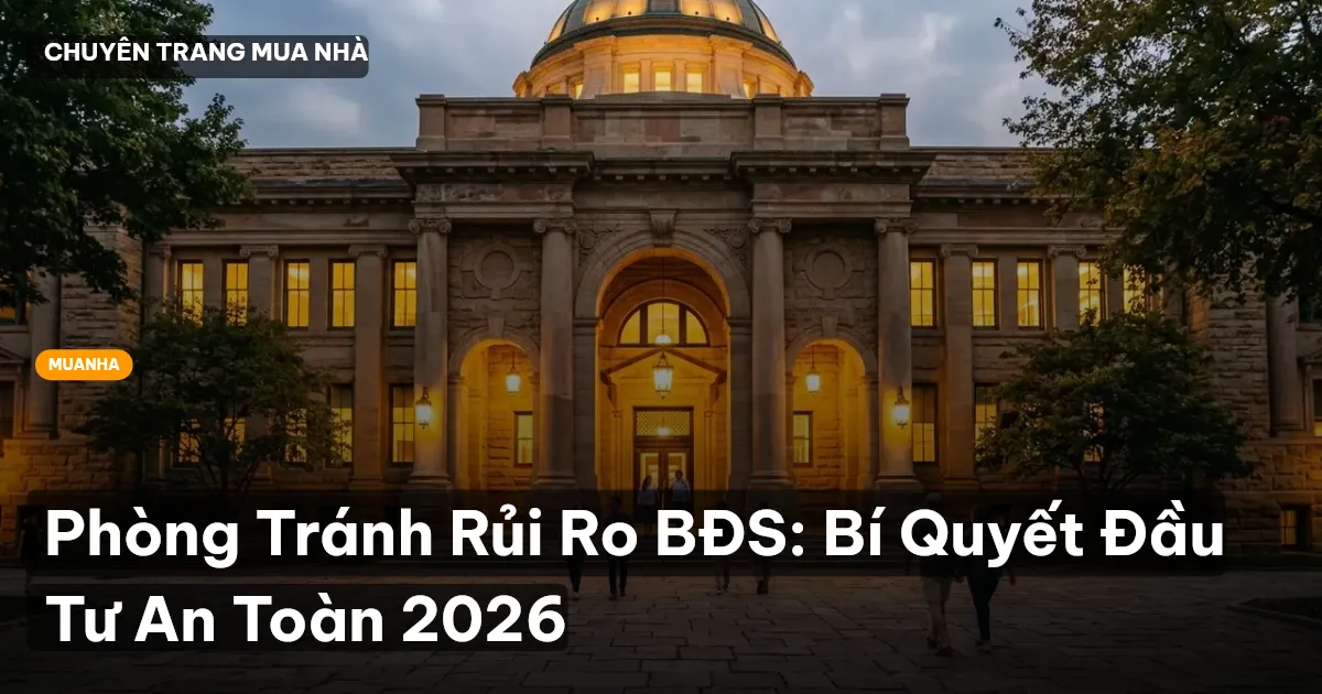 phòng tránh rủi ro BĐS