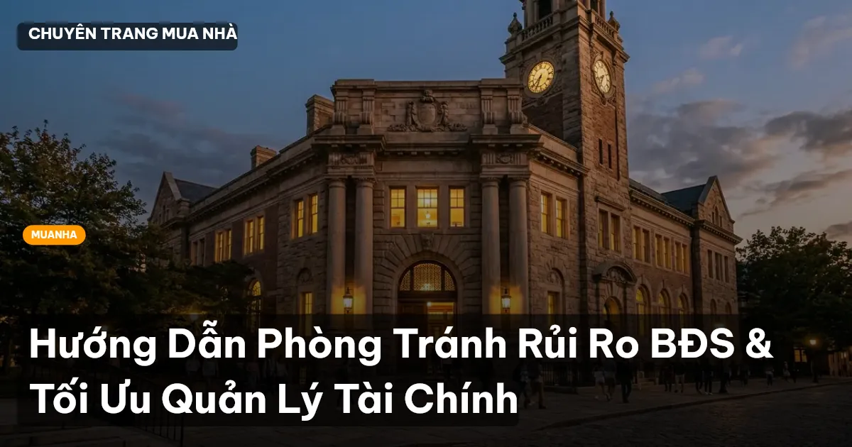 Hướng Dẫn Phòng Tránh Rủi Ro BĐS & Tối Ưu Quản Lý Tài Chính