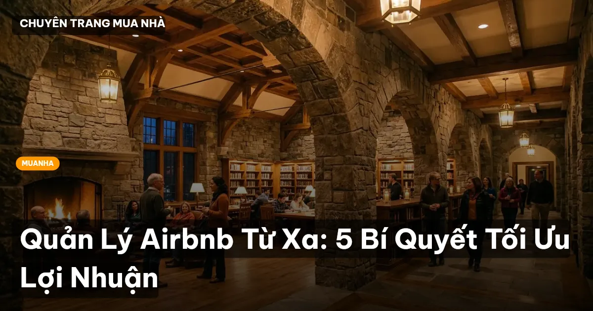 Quản Lý Airbnb Từ Xa: 5 Bí Quyết Tối Ưu Lợi Nhuận
