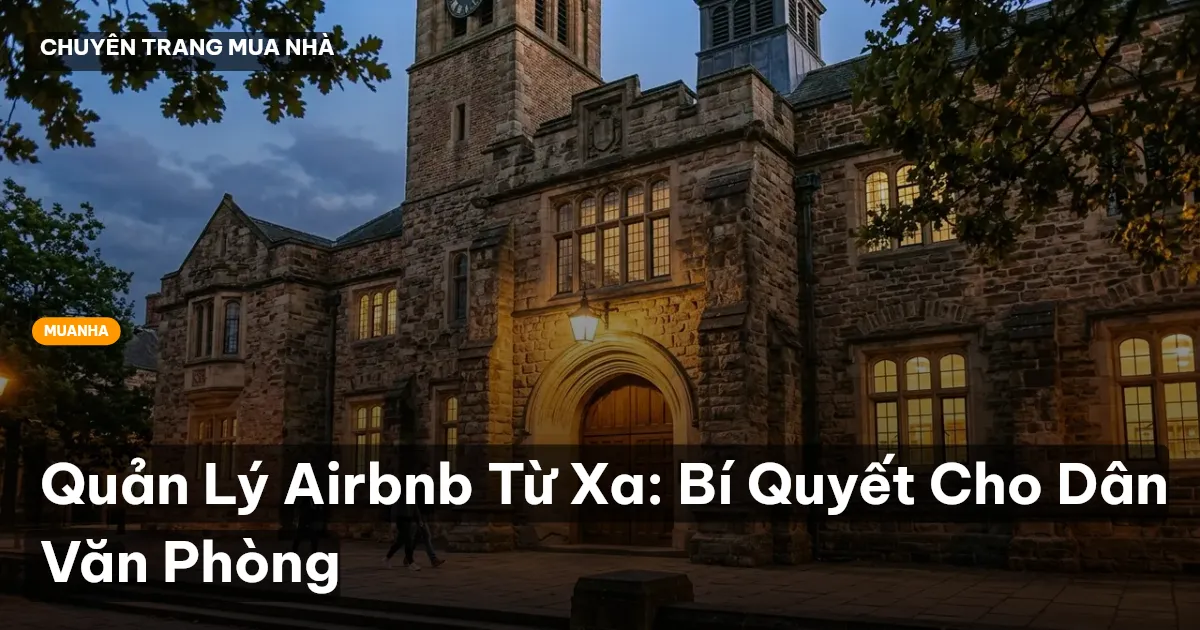 Quản Lý Airbnb Từ Xa: Bí Quyết Cho Dân Văn Phòng