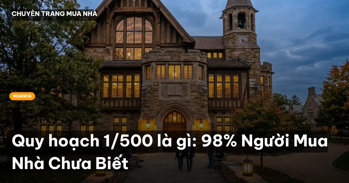 quy hoạch 1/500 là gì