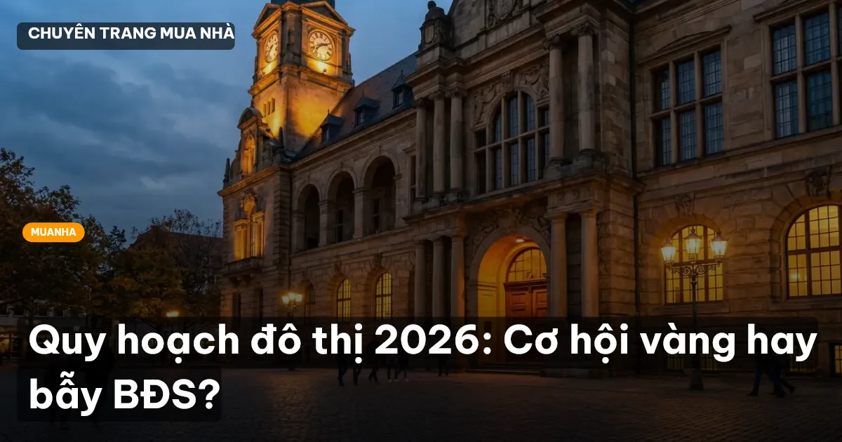Quy hoạch đô thị 2026: Cơ hội vàng hay bẫy BĐS?