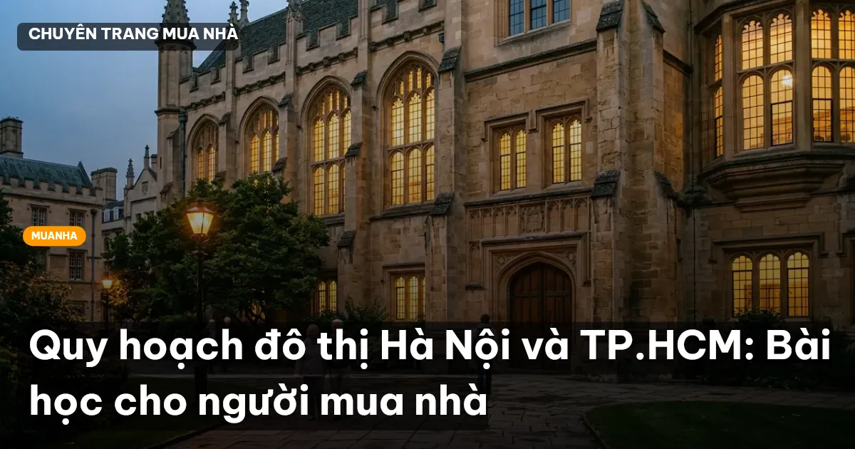 Quy hoạch đô thị Hà Nội và TP.HCM: Bài học cho người mua nhà
