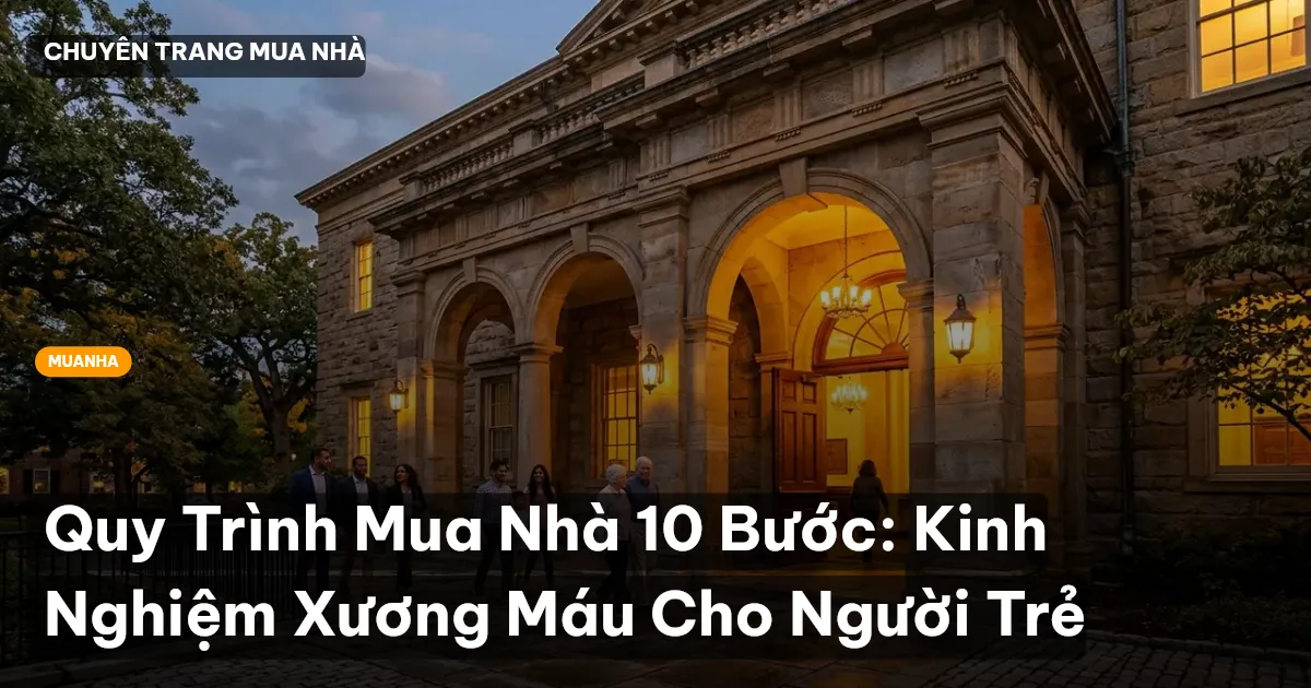 Quy Trình Mua Nhà 10 Bước: Kinh Nghiệm Xương Máu Cho Người Trẻ