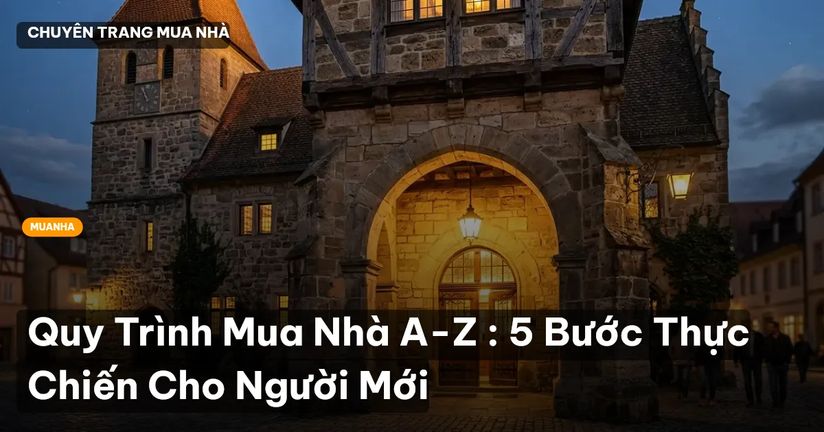 Quy Trình Mua Nhà A-Z : 5 Bước Thực Chiến Cho Người Mới