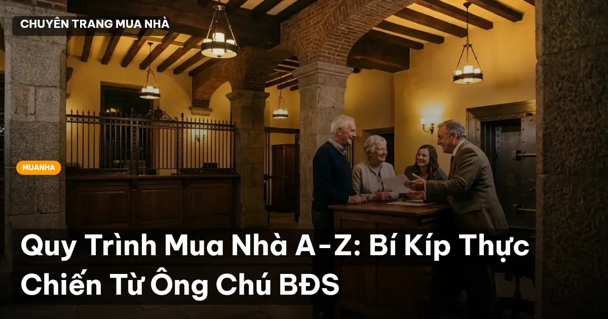 Quy Trình Mua Nhà A-Z: Bí Kíp Thực Chiến Từ Ông Chú BĐS