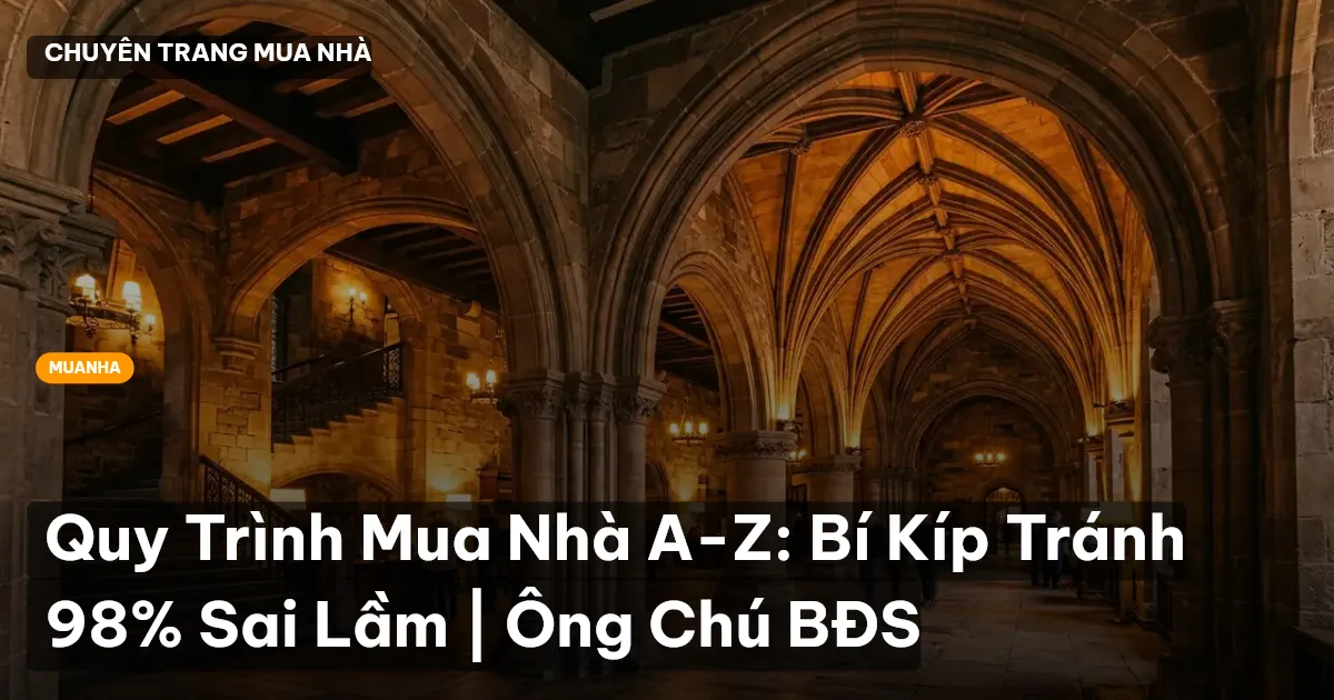 Quy Trình Mua Nhà A-Z: Bí Kíp Tránh 98% Sai Lầm | Ông Chú BĐS