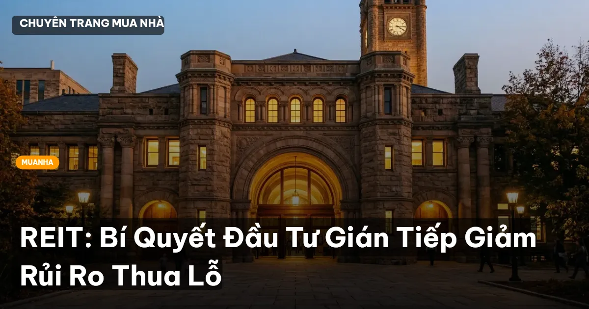 REIT: Bí Quyết Đầu Tư Gián Tiếp Giảm Rủi Ro Thua Lỗ