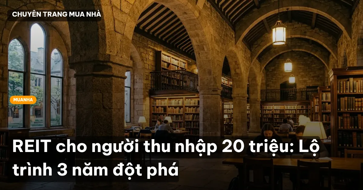 REIT cho người thu nhập 20 triệu: Lộ trình 3 năm đột phá
