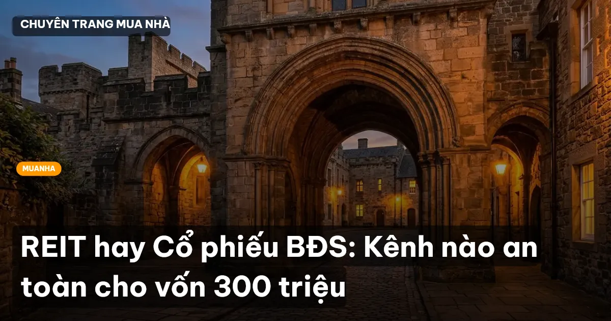 REIT hay Cổ phiếu BĐS: Kênh nào an toàn cho vốn 300 triệu